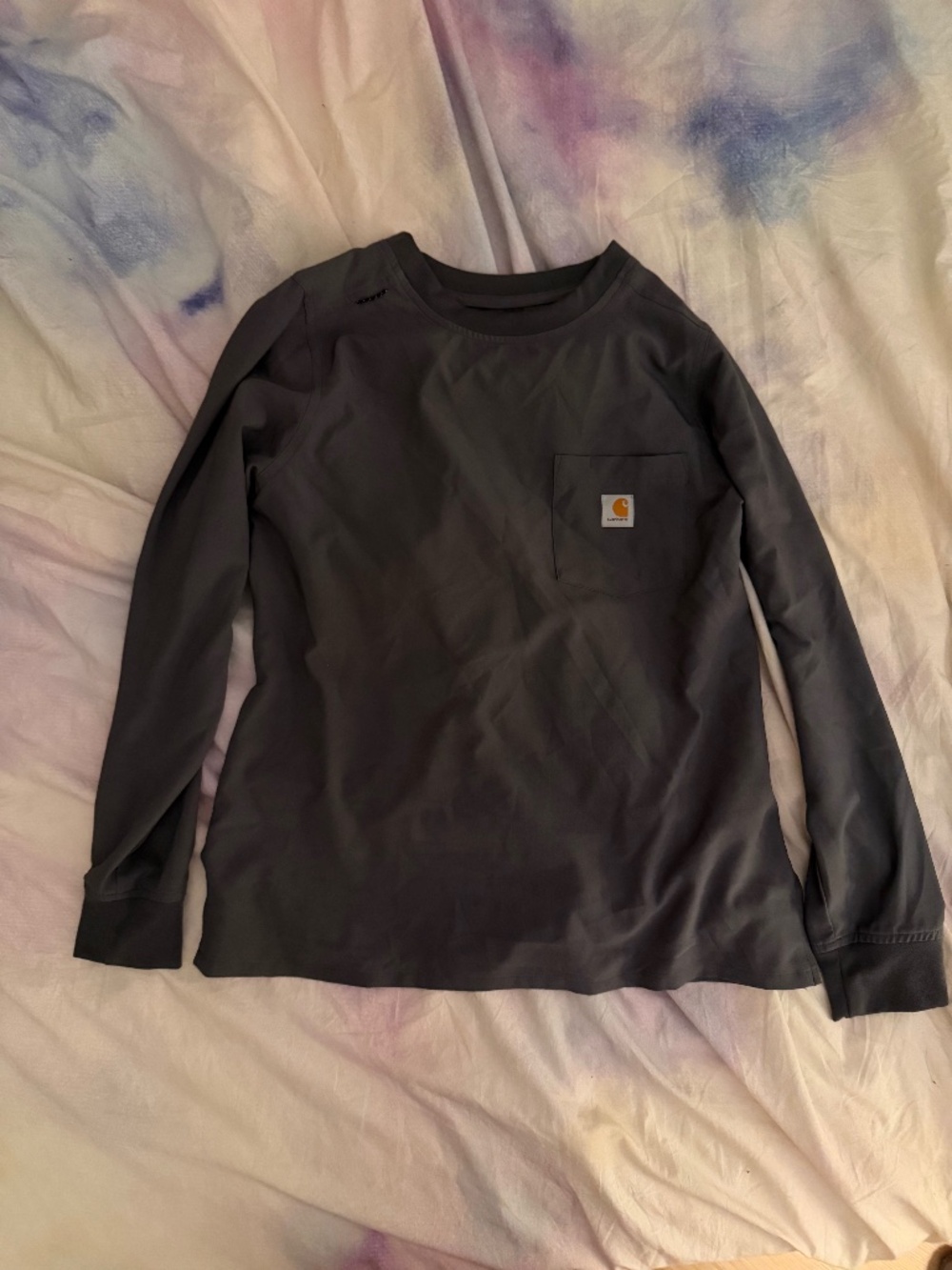 Carthartt long sleeve scrub top gray